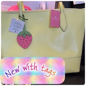 Kate Spade tote: vibrant and roomy, perfect for adding cheerfulness.NWT $329.00